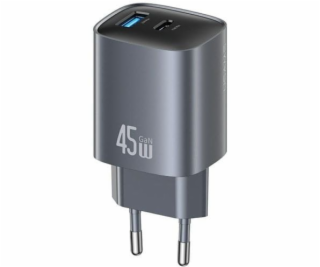 USAMS T66 45W CC290 GaN Rychlonabíječka do zásuvky 1xUSB-...