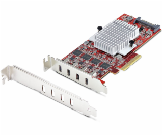 4-Port USB Type-C PCIe Card USB-C 10Gb