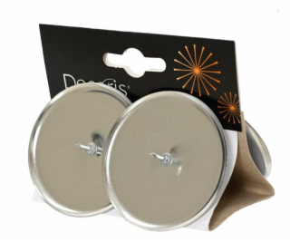 Sada svícnů, stříbrná, D6 cm, 4 ks.