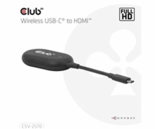 Club3D Bezdrátový adaptér (vysílač) USB-C na HDMI, Full H...