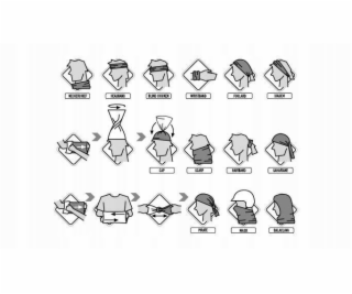 Buff Lightweight Merino Wool Multifunkční šátek Modrý