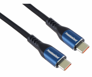 PremiumCord USB-C kabel, 1,5m/5A/100W/20Gbits