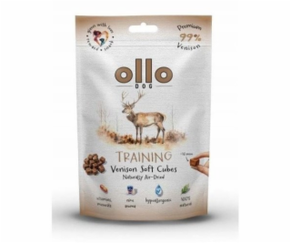 OLLO Air Dried Training Venison Cubes - pamlsek pro psa -...