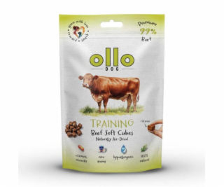 OLLO Air Dried Training Beef Cubes - pamlsek pro psa - 80g