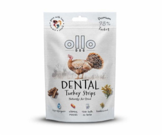 OLLO Air Dried Dental Turkey Strips - pamlsek pro psa - 80g