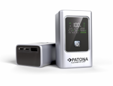 PATONA Platinum Powerbank Luxury One PD35 | 10000mAh | PD 35W | USB-C + USB-A Stříbrný, Černý