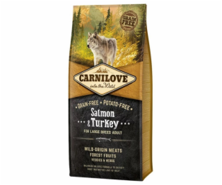 CARNILOVE Adult Salmon and turkey Large breeds - suché kr...