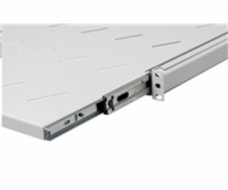 LEXI-Net 19  posuvná police s perforací 1U/550mm, šedá