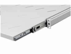 LEXI-Net 19  posuvná police s perforací 1U/550mm, šedá