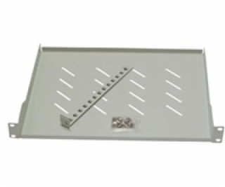 LEXI-Net 19  police s perforací 1U/650mm, nosnost 45kg, z...