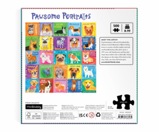 Mudpuppy Puzzle Psí portréty 500 dílků