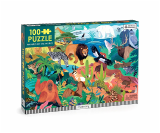Mudpuppy Zvířata světa Puzzle100 dílků