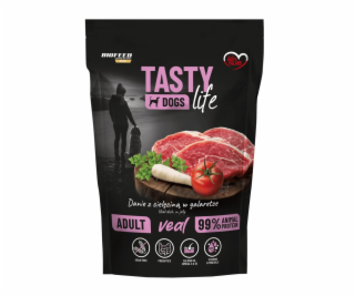 BIOFEED Tasty Dogs Life Veal - vlhké krmivo pro psy - 500g