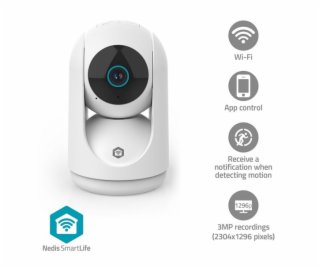 Nedis WIFICI23CWT SmartLife Vnitřní Kamera | Wi-Fi | 3MP ...