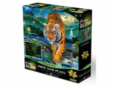 PRIME 3D Svítící PUZZLE - Neonové puzzle Tygr 500 dílků