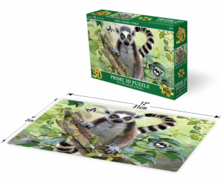 PRIME 3D PUZZLE - Lemur 100 dílků