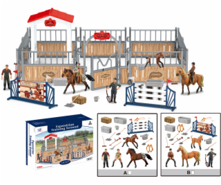 Zvířátka z farmy - Jezdecká dráha s příslušenstvím 2 druhy