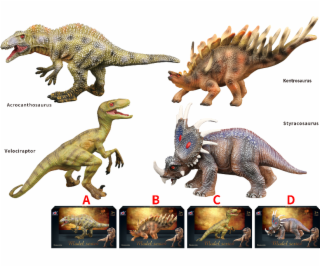 Dinosauří svět - figurka B32 4 druhy