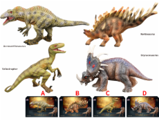 Dinosauří svět - figurka B32 4 druhy