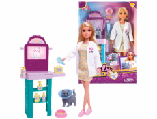 Panenka veterinářka s kočičkou