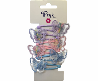 Sponky do vlasů s motýlkem 6ks