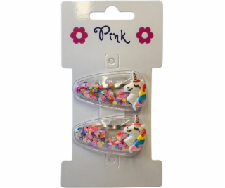 Sponky do vlasů s jednorožcem 2ks