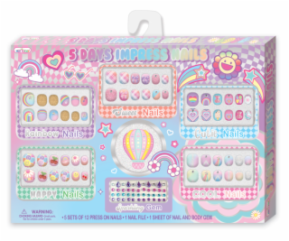 Sada 5denní nalepovací nehty