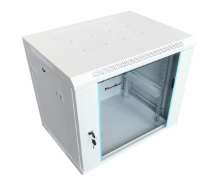 XtendLan 9U/600x600, na zeď, jednodílný, rozložený, sklen...