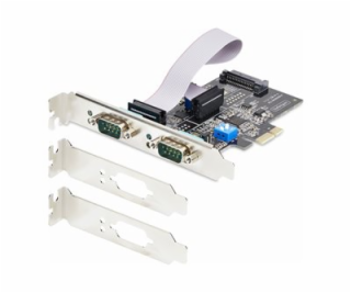 2-Port Serial PCIe Card RS232/422/485