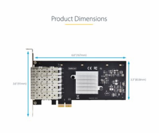 4-Port 1GbE SFP PCIe Network Card NIC