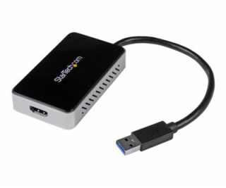 USB 3 to HDMI Adapter w/1-Port USB Hub