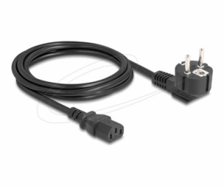 PC power cord earthed plug CEE 7/7 90° a, PC power cord e...