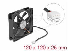 Axial Fan 24 V DC 120 x 120 x 25 mm bla, Axial Fan 24 V DC 120 x 120 x 25 mm bla
