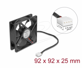 Axial Fan 24 V DC 92 x 92 x 25 mm black, Axial Fan 24 V D...