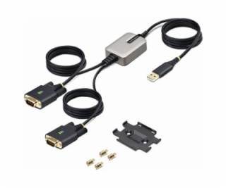 13ft 2-Port USB to RS232 Serial Adapter