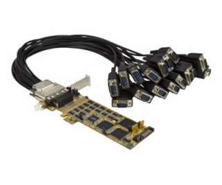 Scheda seriale 16 porte DB9 RS232 - PCIe