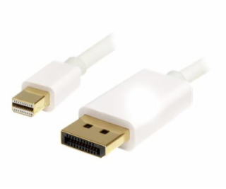 2m White Mini DP to DP 1.2 Cable