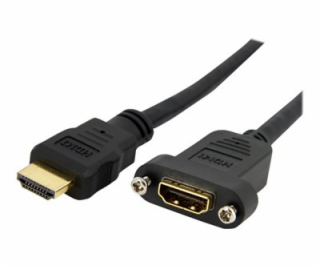 3 ft HDMI Cable for Panel Mount - F/M