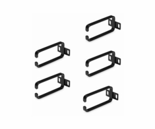 5-Pack 1U Cable Management D-Ring Hooks