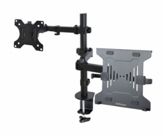 Monitor Arm with Laptop Tray Adjustable