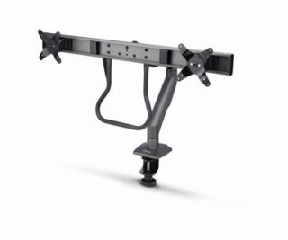 Desk Mount Dual Monitor Arm w/Crossbar
