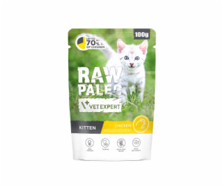 VetExpert Raw Paleo Kitten Chicken - mokré krmivo pro koč...