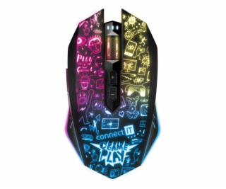 CONNECT IT DOODLE 2 PRO bezdrátová herní myš, ČERNÁ