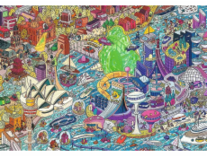 Trefl Puzzle 1000 dílků UFT EYE-SPY Cestování časem Sydney Austrálie