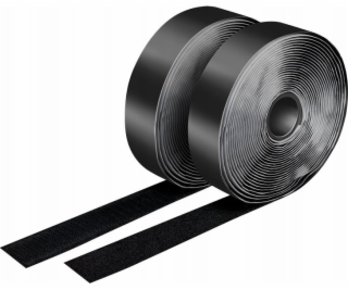  Sada samolepicích stahovacích pásek, 5 m, černá