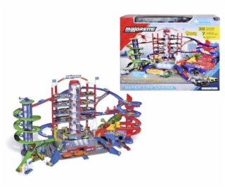 Garáž Majorette Super City + 6 autíček a vlak