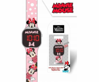 Hodinky s kalendářem Minnie Mouse LED