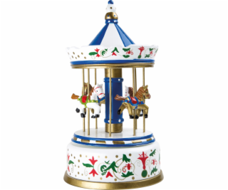 Small Foot Dřevěná hrací skříňka koníčkový kolotoč - pošk...