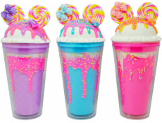 Kelímek s víčkem a brčkem Myška 480ml - více variant