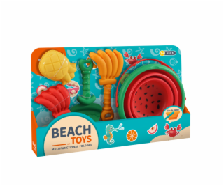 Sada na písek - Skladaci kyblik s příslušenstvím 5 ks